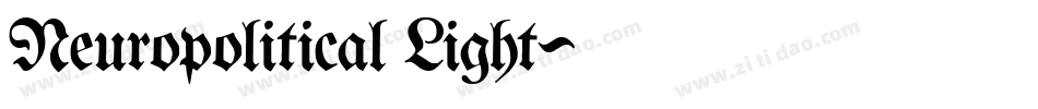 Neuropolitical Light字体转换